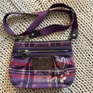 Purple Plaid Women's Bag